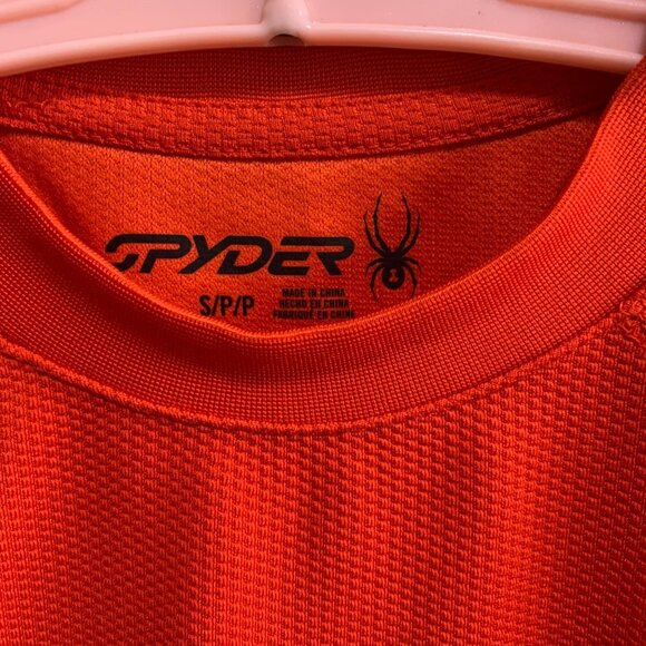 Spyder Athletic Performance Long Sleeve Red Tee S - Picture 3 of 4